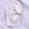 Piercing fake elo cravejado ouro 18k - Imagem 2