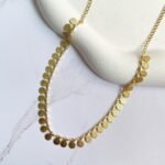Choker medalhas dourada