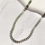 Choker corações ródio branco