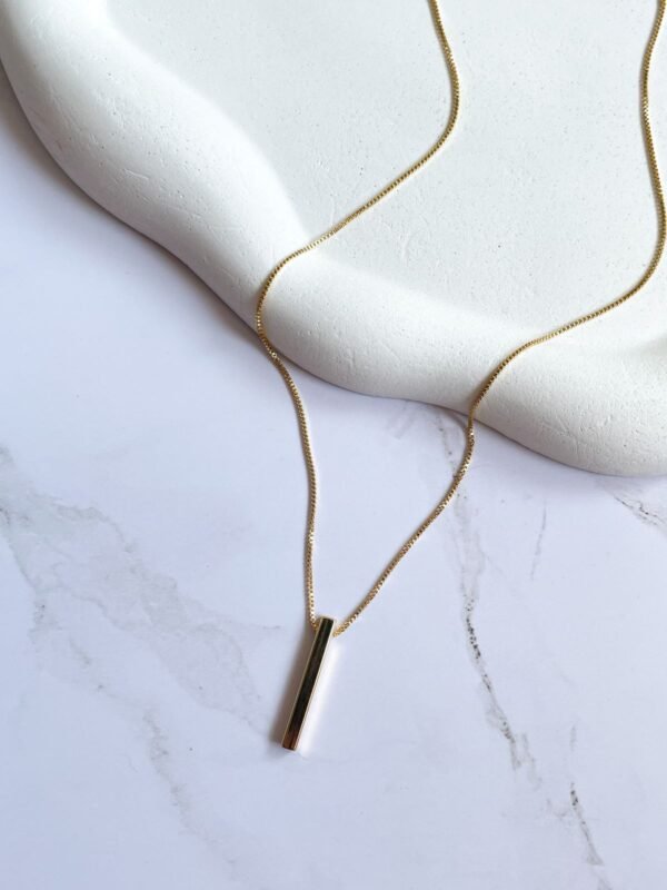 Colar minimalista ouro 18k