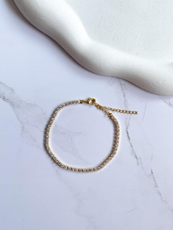 Pulseira riviera ouro 18k