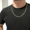 Corrente elo 3x1 G ouro 18k