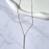 Colar minimalista luxo ouro 18k