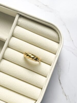 Anel croissant ouro 18k