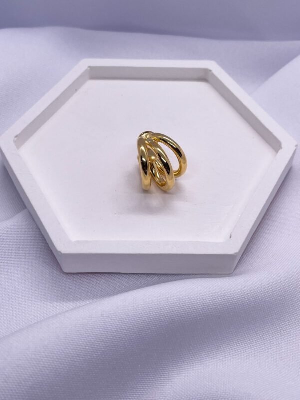 Piercing fake tubo 3 fios ouro 18k - Imagem 2