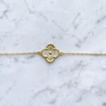 Pulseira inspiração Van cleef ouro 18k