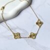 Choker trevo ouro 18k