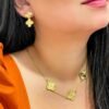 Choker trevo ouro 18k - Imagem 2