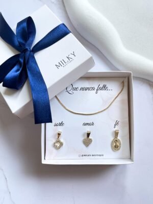 Kit presente ouro 18k