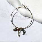 Bracelete pingentes amor ouro 18k