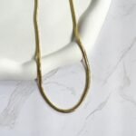 Colar snake 4mm ouro 18k