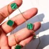 Pulseira trevo verde ouro 18k - Imagem 3