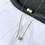 Conjunto pérola ouro 18k