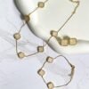 Pulseira trevos madrepérola ouro 18k - Imagem 2