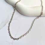Choker corações ródio branco