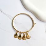 Bracelete conchas ouro 18k