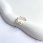 Piercing fake pérola ouro 18k