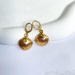 Argola concha ouro 18k