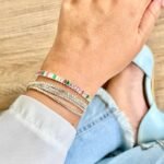 Pulseira baguete colorida