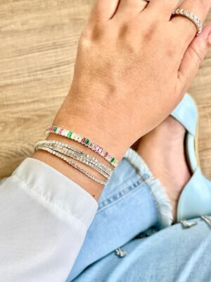 Pulseira baguete colorida