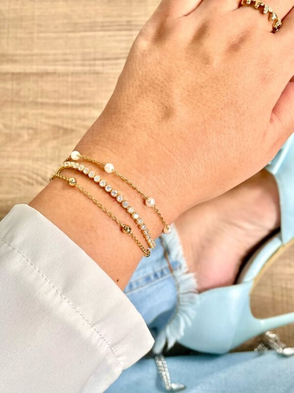 Pulseira riviera ouro 18k - Imagem 2