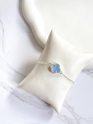 Pulseira trevo azul