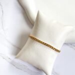 Pulseira masculina elo groumet M ouro 18k