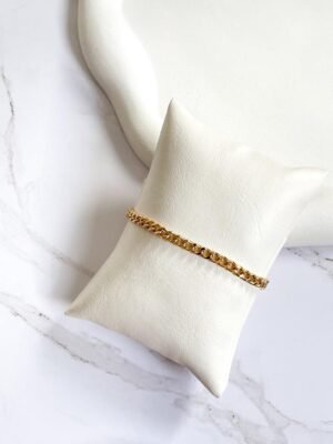 Pulseira masculina elo groumet M ouro 18k
