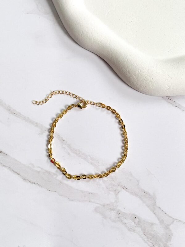 Pulseira cadeado ouro 18k