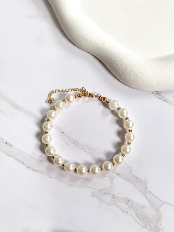 Pulseira pérolas alta joalheria ouro 18k