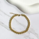 Pulseira elo inspiração ouro 18k