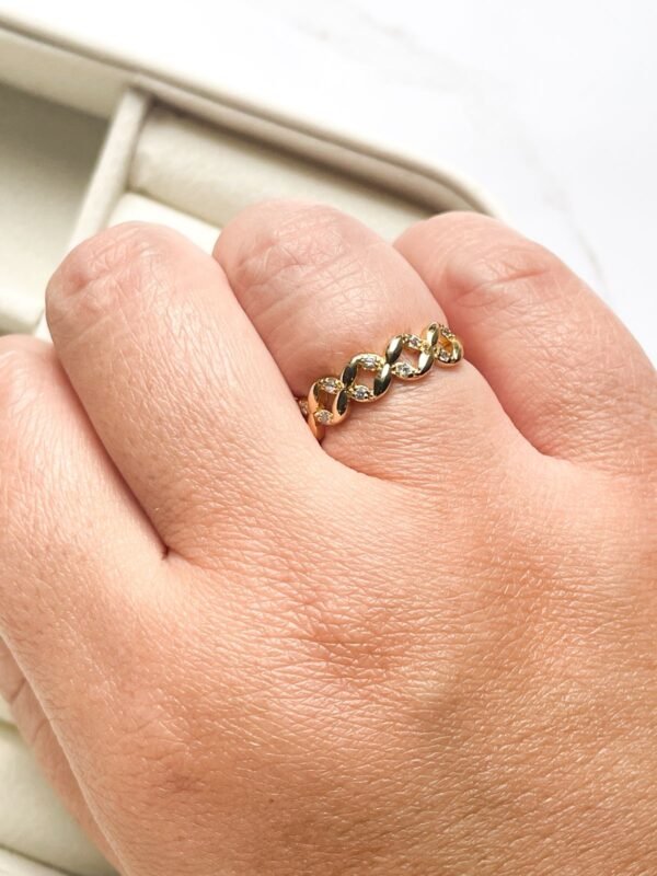 Anel elos ouro 18k - Imagem 2